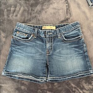 BKE Kate Women's Blue Washed Denim Shorts